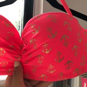Cute Pink Push-Up Bikini Top